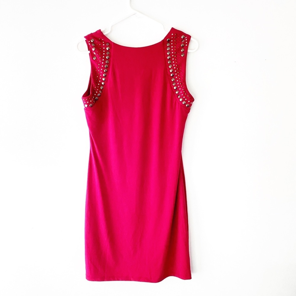 Rock & Republic Fuchsia Pink Studded Bodycon Dress | Size Medium - Picture 8 of 10